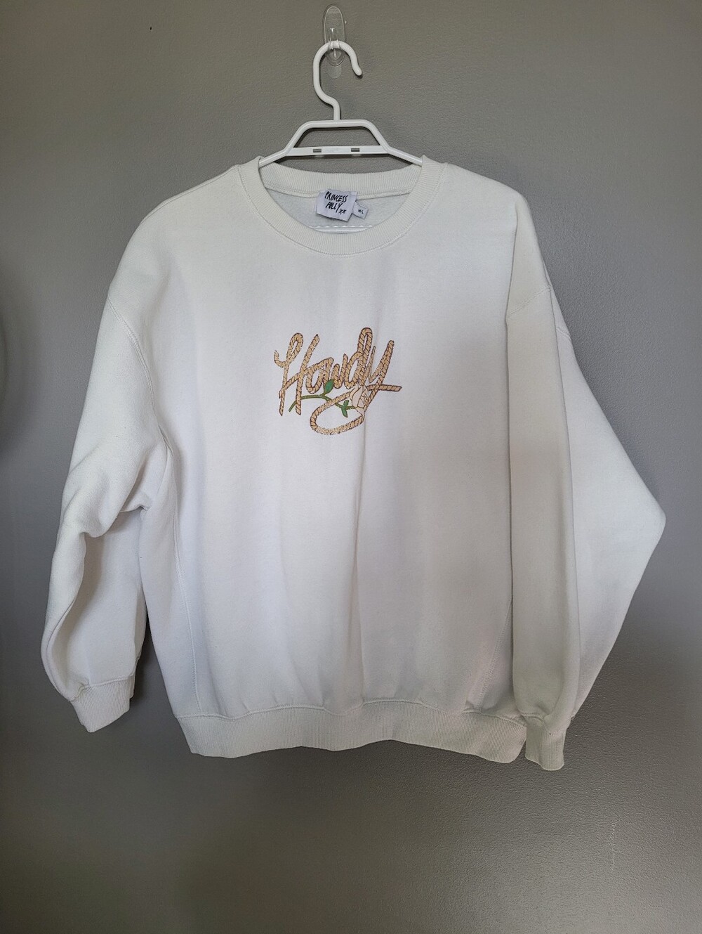 Princess Polly Howdy Sweatshirt M/L Western Oversized